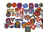 Original Wwii Us Army 40 Patches Insignia Lot Cut Edge Commands Stripes 3 Dr15