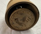 Antique Primitive Butter Mold  Round  Wood  Carved Rooster Design  Aged Patina