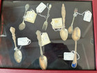 Lot Of 7 Antique  Souvenir Spoon Collectible Some Sterling