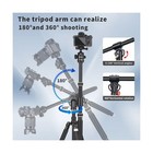 86 6 Inch Camera Tripod Monopod With Center Column And Ball Head Aluminum  Ar   