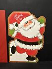 Vintage Hallmark Santa Claus Christmas Greeting Card Unused