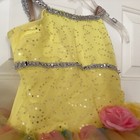 Weissman Dance Costume  Girls Yellow Sequins Tutu Ballet Dress Ic