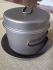 Toaks Titanium 1600ml Ckw-1600 Cook Pot W  Pan   2 7 5  D190mm Ti Plates