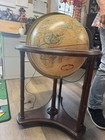 1991 Vintage Replogle 16   Illuminated World Globe On Wooden Base W  Wheels