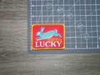 Naturally Lucky Rabbit Embroidered Iron On Patch 3  X 2 25 