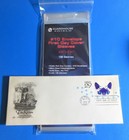100  10 First Day Cover Business Envelope Sleeves  Guardhouse Shield - Clear