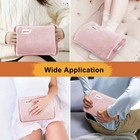 Electric Hot Water Bag Rechargeable Hand Warmer Soft Winter Pillow Eu Plug