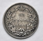 1871 Canada 25 Cents - Obverse 2