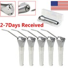 1-5pcs Dental 3 Way Air Water Spray Triple Syringe Handpiece W  2 Nozzles Tips