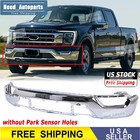 Fit For 2021-2023 Ford F150 F-150 Steel Front Bumper Face Bar W fog Light Hole