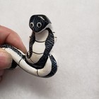 Vtg  Carved Enamel Snake Dress Scarf Shirt Clip