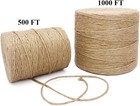 1000ft Jute Twine Rope 3mm Natural Thick Garden Twine String Heavy Duty