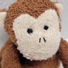 Russ Berrie Luv Pets Brown Monkey Red Heart Terrycloth Mini Plush Stuffed Animal