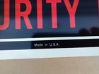 Metal Warning Security Guard Dog Sign For Fence wall  Beware Of  10  X 14  Large