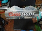 Coors Light Metal Beer Sign Large Frost Brewed Man Cave Bar Pub Decor 27    X 11   