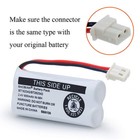 2x Home Phone Battery For Vtech Bt-162342 Bt183342 Bt283342 Empire Cph-515j Usa