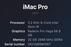 Apple Imac Pro  1tb Ssd  Intel Intel Xeon W  3 20ghz  32gb  Amd Radeon Pro Vega