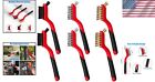 6 Pcs Stainless Steel nylon brass Wire Brush Set  7-inch  Small Curved H