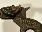 Stevens 1890 Lion      Cast Iron Single Shot Cap Gun Pistol Toy L8 2 1