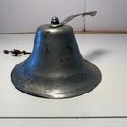 Vintage 8  Heavy Cast Chromed Bronze Ship s Fog Bell