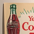 Original Coca Cola Water Slide Decal Yes Coke 5   Vintage Item Sticker decal 