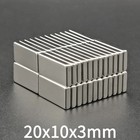 10 20pcs Super Strong Block Fridge Magnets Rare Earth Neodymium 20mm X 10mm X 3m