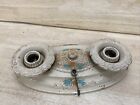 Victorian Antique Light Fixture Brass 12x6 Ceiling 2 Bulb Art Deco