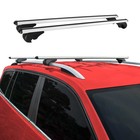 Lockable Roof Rack Cross Bars Luggage Carrier For Ford Flex 2009-2019 Gray 2pcs