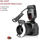 Meike Mk-14ext I-ttl Macro Led Ring Light Flash Speedlite For Canon Nikon Camera