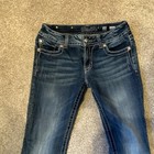 Miss Me Bootcut Jeans Blue Embellished Medium Wash 5-pocket Women s Denim