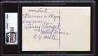 1970 Casey Stengel Signed Twice X2 Scfc Old Timer Postcards Cgc Jsa Auto 8 Ex 5