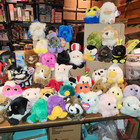 Vintage New Puffkins Swibco Plush Mixed Lot Of 44 With Tags And All Different