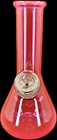5  Pink  Glass Tobacco Mini Hookah Water Pipe Bong With Screens
