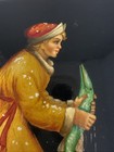 Vtg Russian Fedoskino Hand Painted Signed Lacquer Box Magic Pike Wish 1986 3   x4   