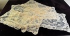7 Rare Antique Handmade Princess Lace Placemats Zz861