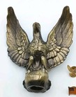 Vintage American Eagle Architectural Flag Pole Topper Brass Nonmagnetic Final