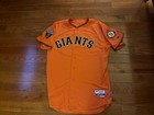 2011 Giants Mark Gardner Game Used Worn Orange Jersey 48 Holo Ws Patch