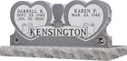 Cemetery Headstone- Connected Hearts - Includes Engraving- Multi Design Options-