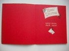 Unused 50 s New Year Bells Vintage Christmas Greeting Card  f2