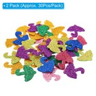 Foam Stickers 2pack 60pc Adhesive Glitters Foam Shape Sticker umbrella