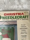 Vintage Bucilla Christmas Needlecraft Felt sequin   novel Santa    Wall Hanging Kit