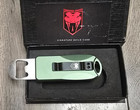 Cobratec Otf Bottle Opener W  Pocket Clip  Green  ctotfboodg