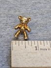 Gold Tone Teddy Bear Lapel Pin Tie Tack Clutch Back Db Mark Brooch Cute Gift