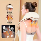 Cordless Neck Massager Heat 6d Shiatsu Neck Shoulder Massager Deep Tissue Back