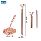 2 Set Diamond Wedding Pen Guest Book Pen With Holder  Rose Gold