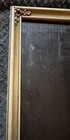 Vtg Wood Off White Gilded  Finish Art Picture Sz 8    X 10    Frame Carved Corners