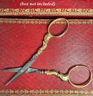 Antique French 18k Gold Handled Embroidery Or Sewing Scissors  Napoleon Iii Era