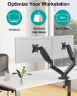 Dual Monitor Mount Fits 13 To 32 Inch Computer Screen Height Adjustable Monitor 