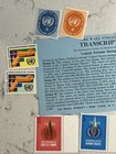 10 Un United Nations Collection Of Stamps   Wall Street Transcript Card Some Mnh