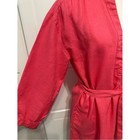 Garnet Hill Pink Linen V-neck Three Quarter Sleeve Sash Tie Belt Shift Dress 6